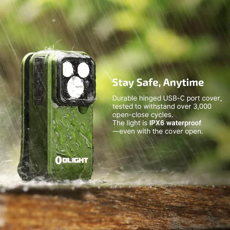 OLIGHT OCLIPPROODGC2M Oclip Pro Clip on Flashlight with Floodlight Spotlight and Red Light - OD Green