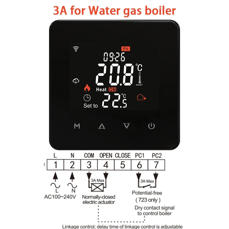 Tuya WiFi Smart Thermostat for Electric Floor Heating Water/Gas Boiler Temperature Remote Controller Google Home, Alexa, Yandex